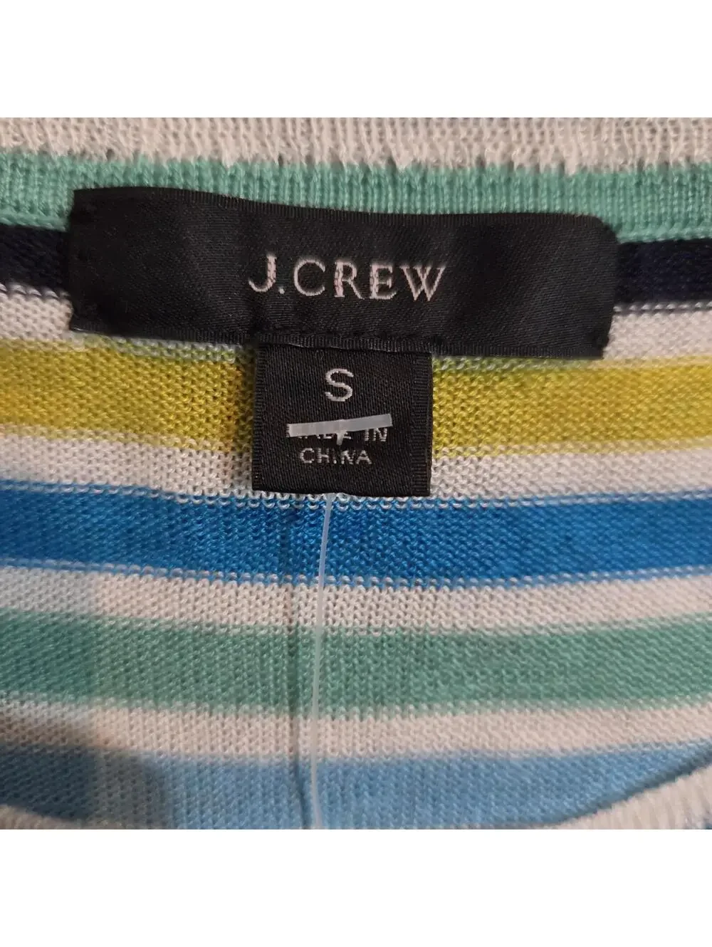 J.Crew Striped Short Sleeve Knit Sweater Size S